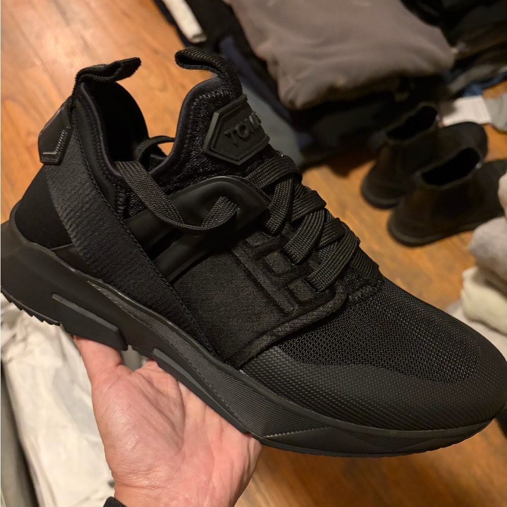 Tom Ford Black mesh Jago sneaker NIB size 9